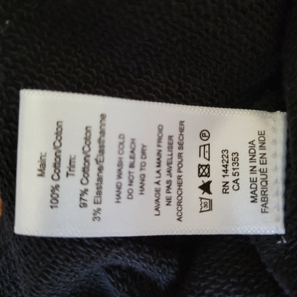 New Anthropologie Bishop + Young One Shoulder Pullover Sweatshirt Black XL - Picture 10 of 10